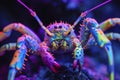 Vibrant Arthropod antient neon image. Generate Ai