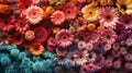 Vibrant assortment of various colorful flowers