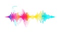 Vibrant Audio Equalizer Spectrum Sound Wave Display Vector, vector design Generative AI Royalty Free Stock Photo