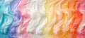 Vibrant avian plumage featuring futuristic multicolored feather texture background