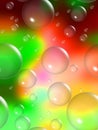Vibrant Background with Bubbles wallpaper