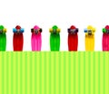 Vibrant background with colorful skateboards Royalty Free Stock Photo