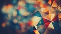 A vibrant background featuring an array of geometric shapes like triangles, circles, and hexagons, overlapping in a visually Royalty Free Stock Photo