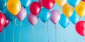 Vibrant Balloon-Filled Background Ideal For Celebrating Birthdays