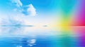 vibrant banner rainbow background