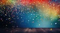 vibrant banner rainbow background