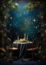 Vibrant banquet illustrations painting the perfect scene Royalty Free Stock Photo