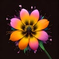 Super cool looking flower with a vibrant vibe. Generative AI