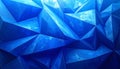 Vibrant Blue Abstract Geometric Crystal Faceted Surface Texture image photo Royalty Free Stock Photo
