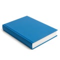 A vibrant blue book with a clean, minimalistic design on a white background Royalty Free Stock Photo