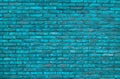 Vibrant blue brick wall background, wallpaper. Blue bricks pattern, texture.	Vibrant blue brick wall background, wallpaper. Blue b Royalty Free Stock Photo