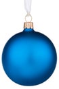 Vibrant blue Christmas Bauble