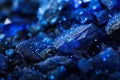 The vibrant blue crystals reflect light and create a dazzling effect, highlighting their Royalty Free Stock Photo