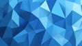 Vibrant blue lowpoly design, a modern flat illustration with cartoon textures, perfect for banners and graphics Royalty Free Stock Photo