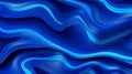 Vibrant blue metallic contoured lines with 3d topographical effect in abstract design