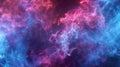 Vibrant Blue and Pink Nebulous Smoke Background