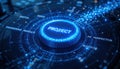 Project Initiative Button on Digital Interface Royalty Free Stock Photo