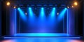 Vibrant Blue Stage Spotlight Background Good Resolution Stock Photo Royalty Free Stock Photo
