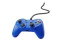 Vibrant blue video game controller ready for immersive digital adventures Royalty Free Stock Photo