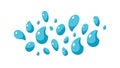 Vibrant Blue Water Drops Refreshing Liquid Splash Vector Icon Clean Design vector design Generative AI Royalty Free Stock Photo
