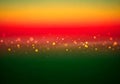 Vibrant Bokeh Background with Red, Yellow, and Green Gradient Royalty Free Stock Photo