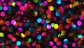 Vibrant Bokeh Orbs On Dark Background