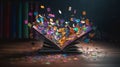 Vibrant Book Explosions: A Stunning Sony A9 Photoshoot