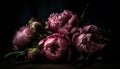 vibrant bouquet of fresh tulips, a gift of love generated by AI