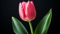 A vibrant bouquet of tulips, a gift of love generated by AI