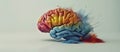 Vibrant Brain Illustration of Creativity Royalty Free Stock Photo