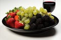 Vibrant breakfast spread featuring a variety of fresh berries on a clean white background