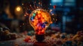 Vibrant Bulb Explosion: A Sony A9 35mm Lens Award-Winner