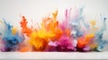 Vibrant Burst: Abstract Explosions of Color Royalty Free Stock Photo