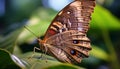 The vibrant butterfly beauty in nature mesmerizes generated by AI