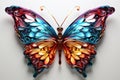 Vibrant butterfly Neon Colors