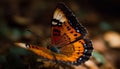Vibrant butterfly in macro, showcasing fragility and natural elegance generated by AI