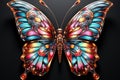 Vibrant butterfly Neon Colors