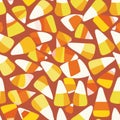 Vibrant Candy Corn Pattern for Halloween Festivity Royalty Free Stock Photo