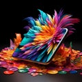 The Vibrant Canvas: Unleashing creativity on portable screens of smartphones and tablets