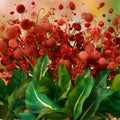 a vibrant and captivating abstract image featuring