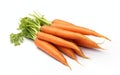 Vibrant Carrot Showcase on White Background
