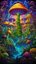 Magical Mushrooms and Vibrant Vistas: A Personified Journey thro