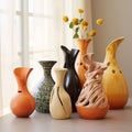 Vibrant Ceramic Vase Depicting the Essence of Life
