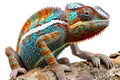 A Vibrant Chameleon Close Up