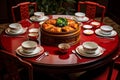 Vibrant Chinese New Year Reunion Dinner: Traditional Delights and Joyful Togetherness