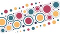 Vibrant Circular Abstract Pattern, vector design Generative AI Royalty Free Stock Photo