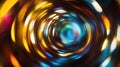 Vibrant circular light patterns create depth Royalty Free Stock Photo