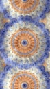 Vibrant Circular Patterns in Shades of Blue and Orange Create a Mesmerizing Visual Experience Royalty Free Stock Photo