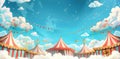 Vibrant Circus Fun. Colorful carnival theme concept Royalty Free Stock Photo