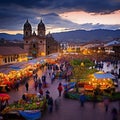 Vibrant Cityscape of Cusco, Peru Royalty Free Stock Photo